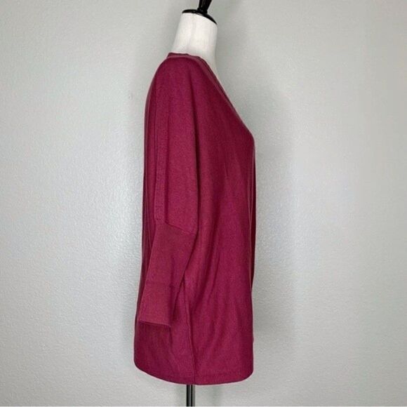 J.Jill Purejill Easy Rib-Trimmed Oversized Pullover Sweater - Picture 7 of 11